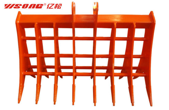 Buy Gardening / Landscaping  1/2″ Thick Tines Rip Excavator Bucket Rake Excavator Scoop Rake online manufacture