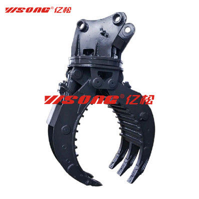 Buy NM400 Wear Resistant Steel Hydraulic Grab Scrap Metal Grapple 360 Degree Rotating online manufacture