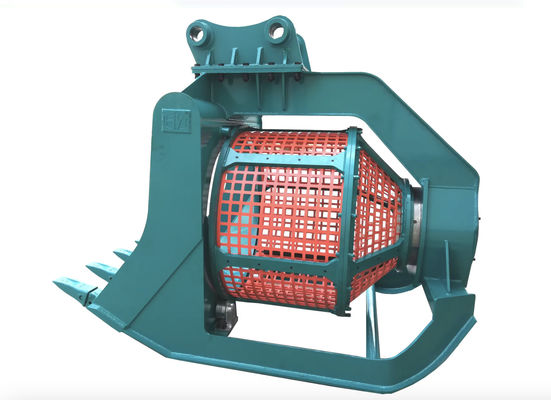 0.75m3 capacity 360 Degree Rotating Screening Bucket For Excavator